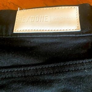 Re/done high waist button up jeans. Excellent condition. Size 29. Straight leg.
